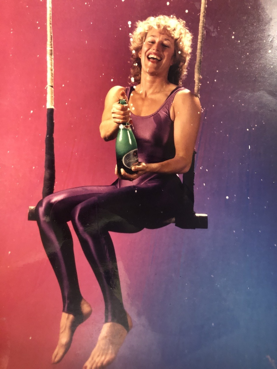 Gayle on trapeze